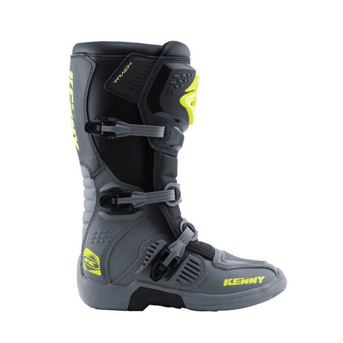 Cizme cross/atv Kenny Racing Track gri/galben fluo marime 41