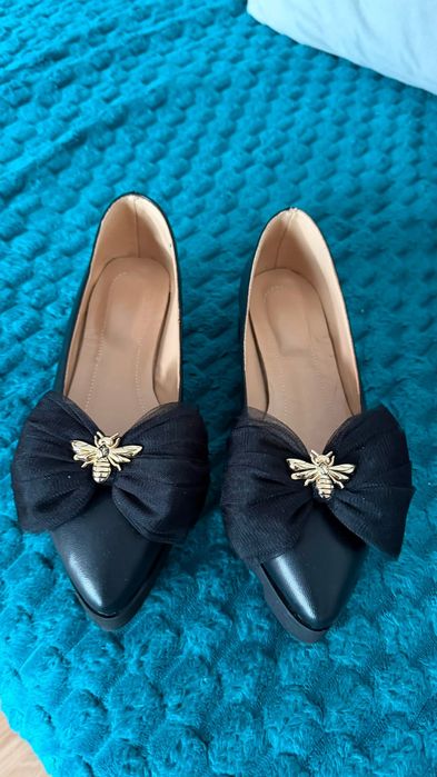 Pantofi dama mărimea 34,5 Lola Shoes 22 cm negru NOU