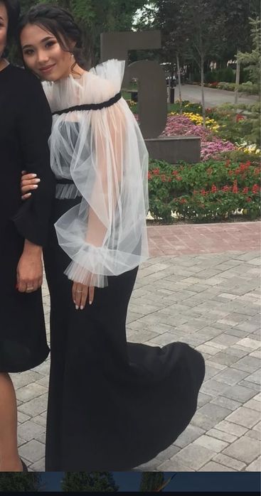 Платье длинное с блузкой