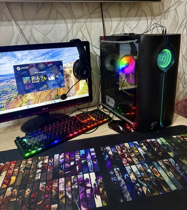 Игровой компьютер в сборе