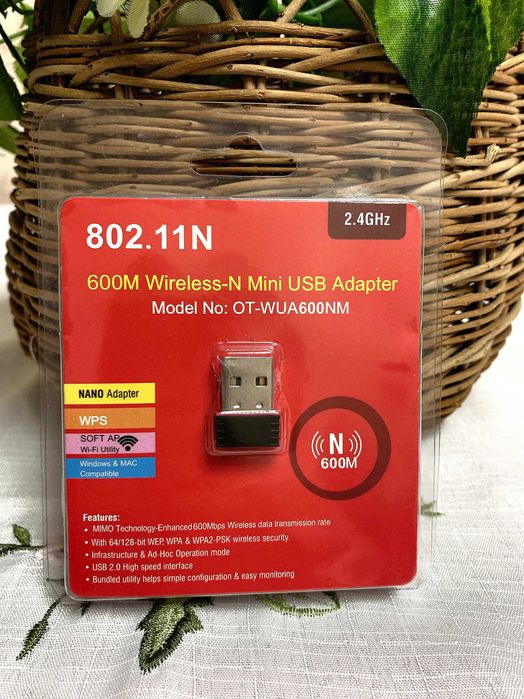 Wi-Fi USB адаптер 802.11N для ПК/Ноутбука