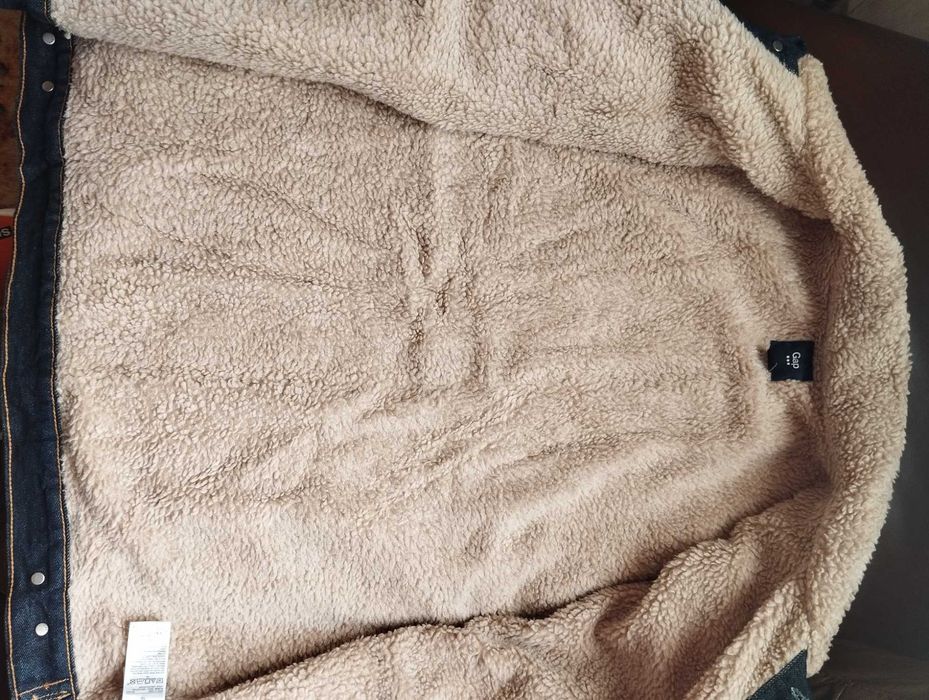 Мъжко дънково яке с подплта