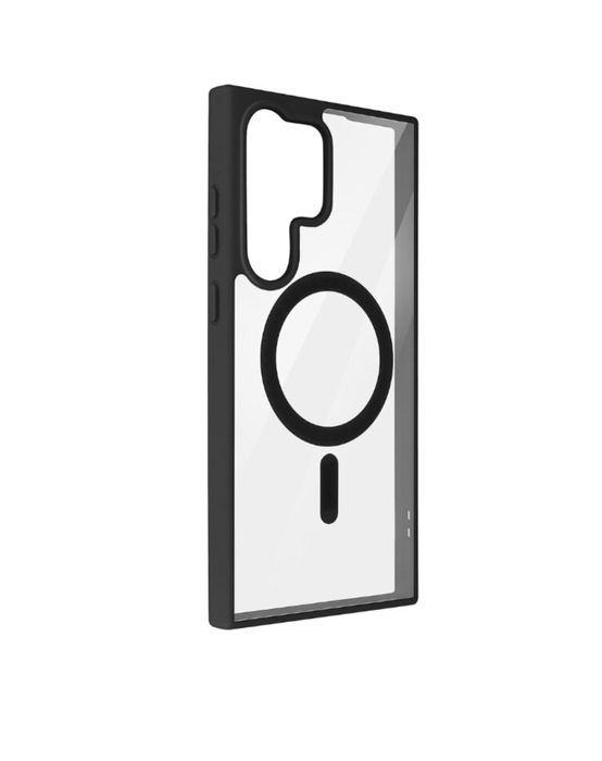 Samsung S22/S23/S24/S25 ULTRA Husa Magsafe TPU Transparent Margine Col