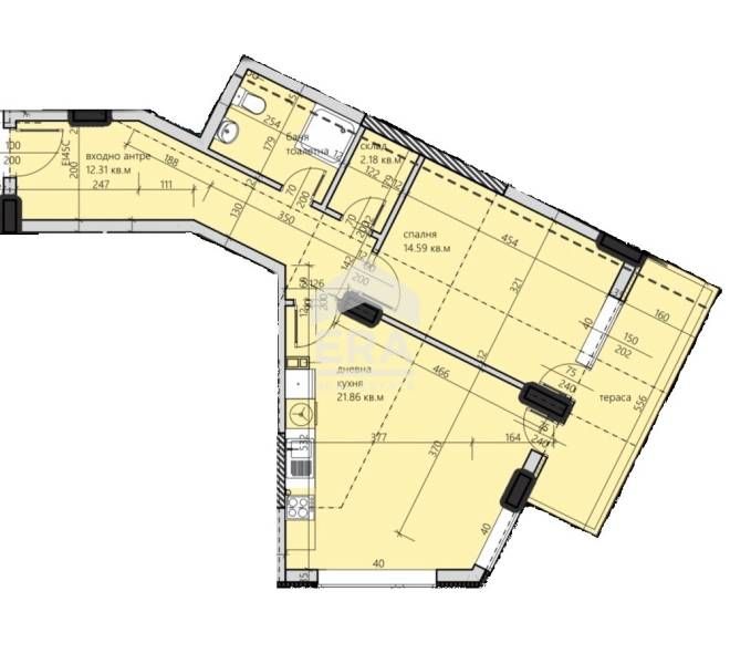 Продава се Двустаен апартамент в Русе, Широк център - 91 кв.м за 1207 €/кв.м - Снимка #3