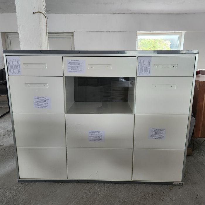 SS30! NOU Vitrină alb "Livetastic"