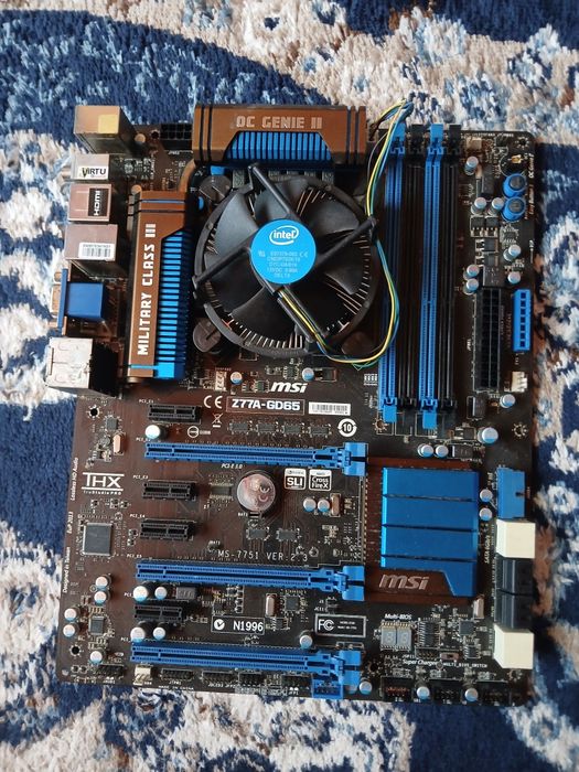 Placa de baza  Msi z77a gd65 +cpu