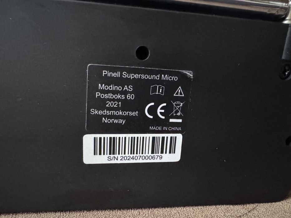 Radio Pinell Supersound Micro, portabil, negru, 170g,