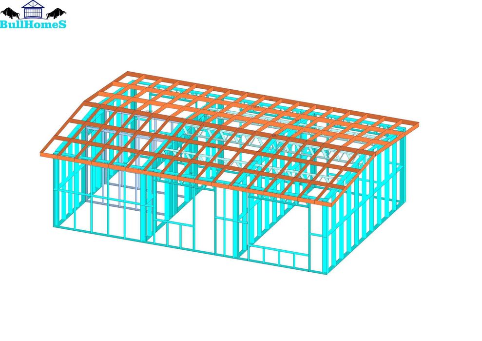 Къща, Бунгало, Сглобяеми къщи, Преместваеми, Модулни, Жилищни - 54м²