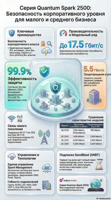 Межсетевые экраны (Firewall) Check Point Quantum 2500