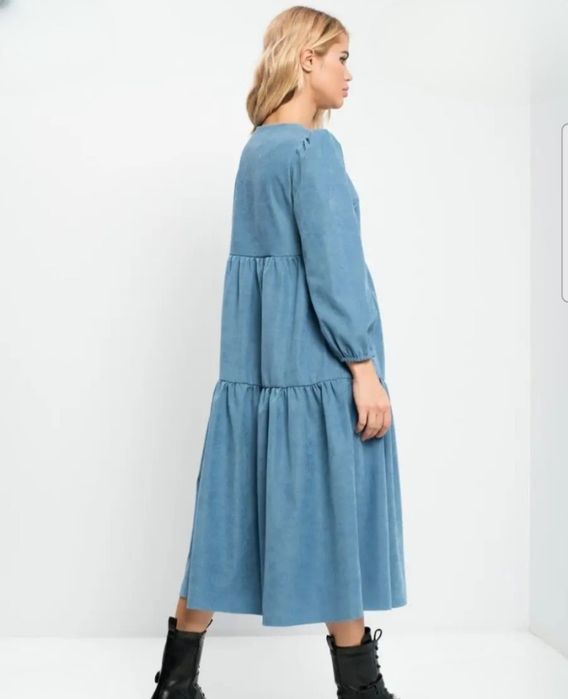 Платье трапеция вельветовое