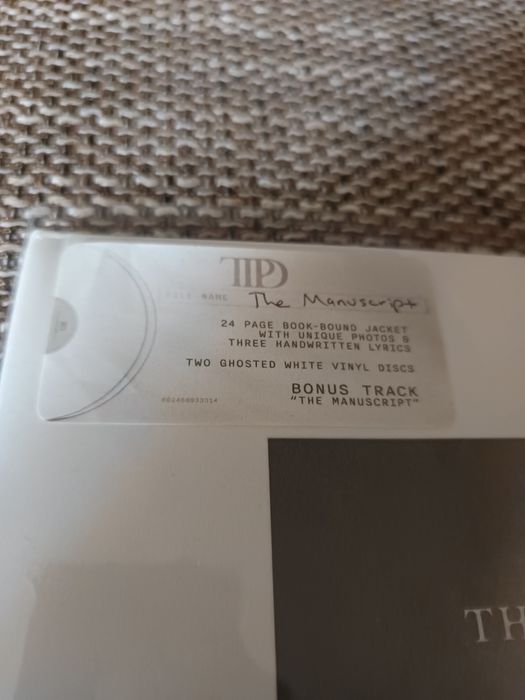 The Tortured Poets Department Vinyl + Bonus Track "The Manuscript"