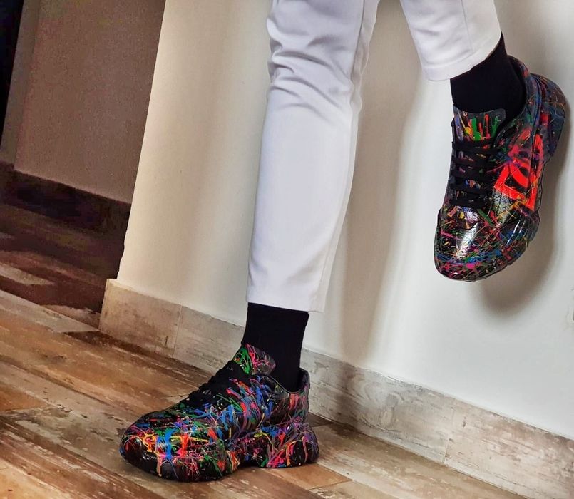 Sneakersi,Adidasi 44,5 Originali Dolce & Gabbana model Unicat,Piele