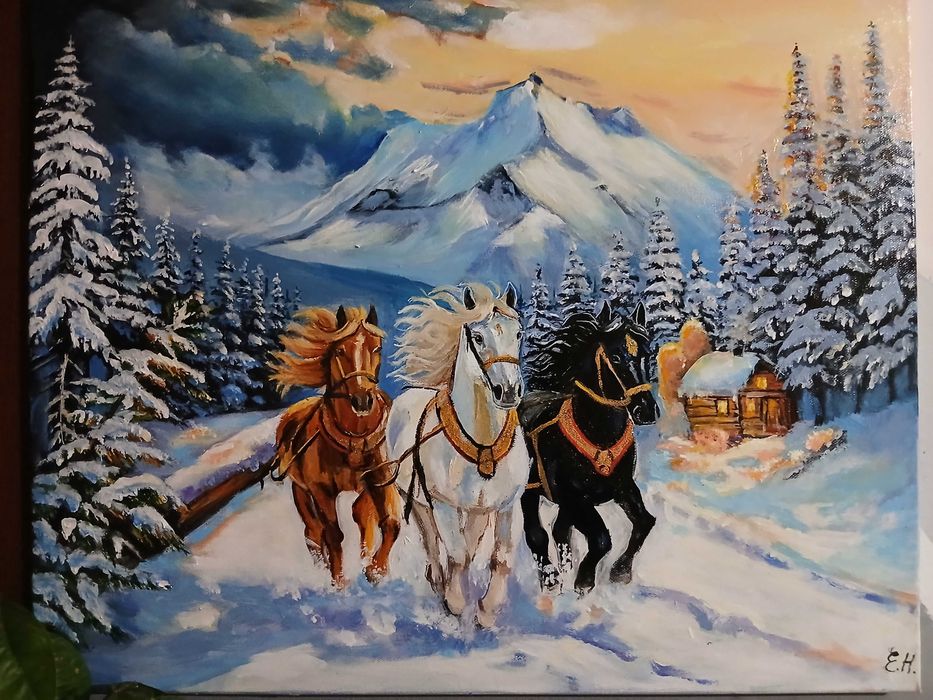 Caii aleargand pe zapada