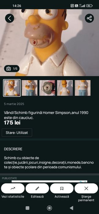 Vând sau schimb obiecte vechi.Preț în funcție de obiectul ales.