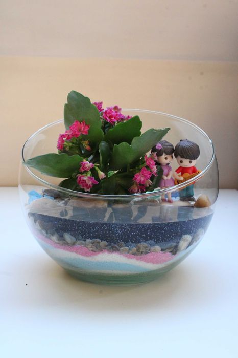 Флорариум с езеро - подарък за рожден ден и др поводи