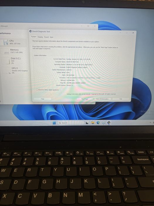 Lenovo I3 gen 13 240/8gb cu incarcator•Amanet Lazar Crangasi•55091