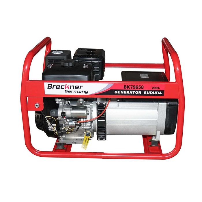 Aparat sudura profesional 200A + Generator 5KW Breckner 15CP 220V Pornire Cheie 4450 RON