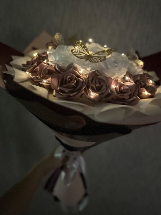 Цветы из ленты ручная работа