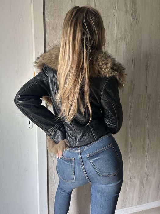 Кожено палто от естествена кожа