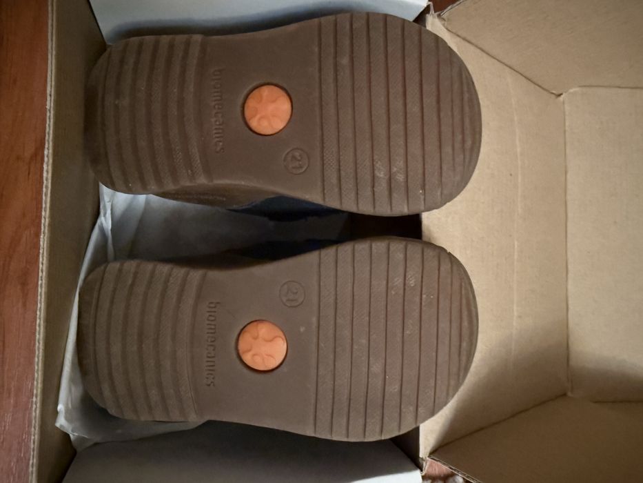 Pantofi Biomecanics (Măr. 21) Primii Pași, piele - NOI, în cutie