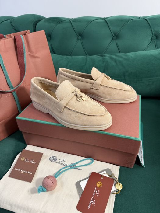 Mocasini Loro Piana piele naturala 100% Full Box colectie noua
