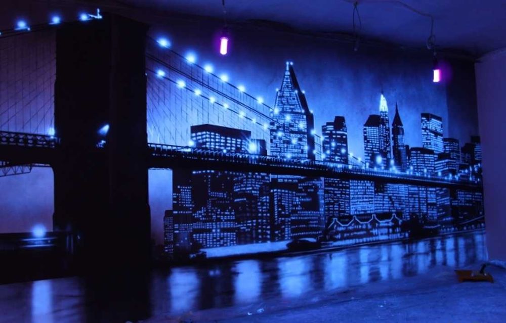 краски фосфорные для ультра модерн декора Испания!