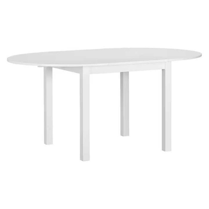 Masa extensibila moderna Nova alba diametru 110 cm