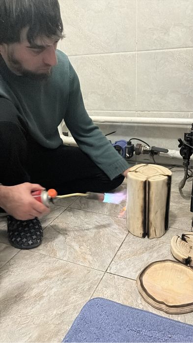 Светильник из дерева. Ручная работа.