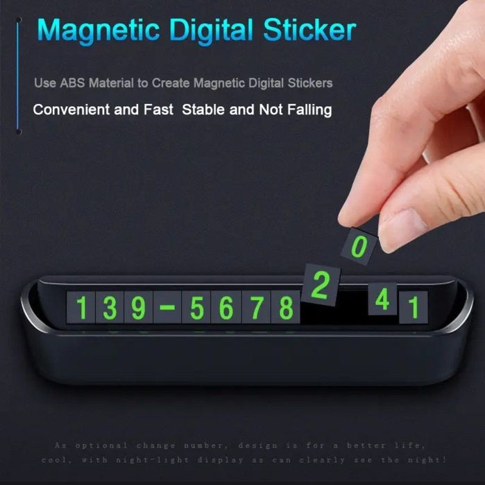 Парковочная автовизитка на магнитах