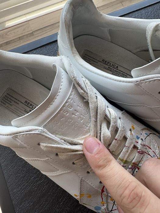 Maison Margiela gats painted white