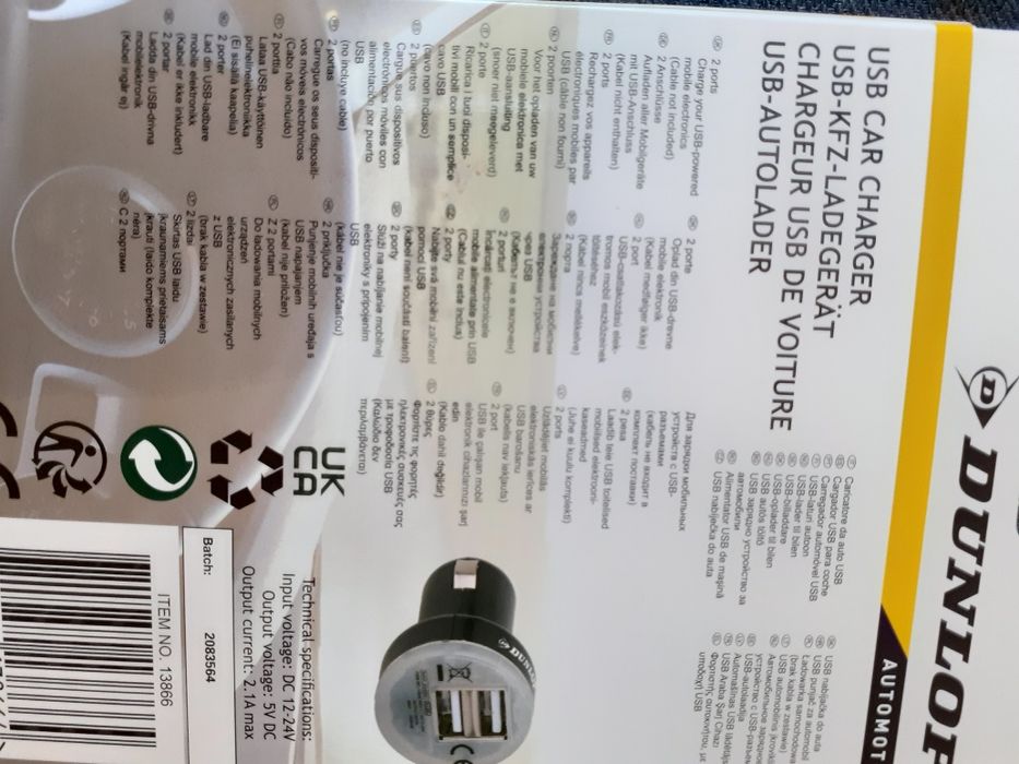 Incarcator auto  USB