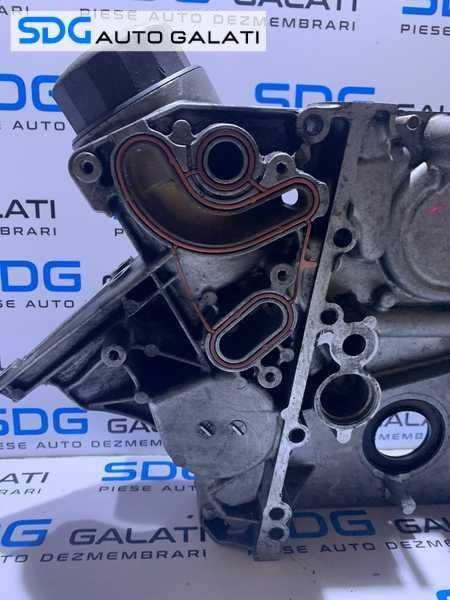 Capac Vibrochen Arbore Cotit Distributie Motor cu Suport Filtru Ulei Mercedes Vito 2.2 CDI 1997 - 2003 Cod R6460150602 [M8614]
