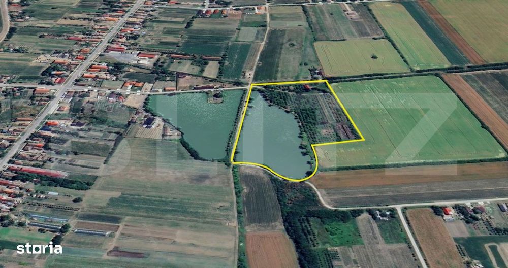 Teren cu livada si lac populat cu peste, 37.620 mp, zona Oar - Vetis