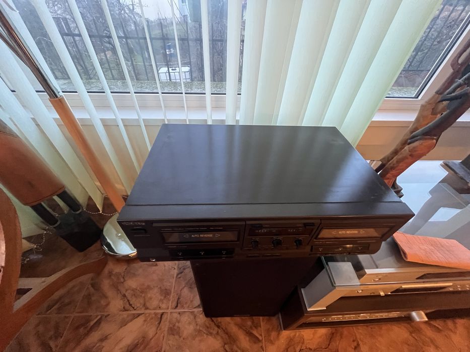Techniks stereo double cassette desk rs-tr 333