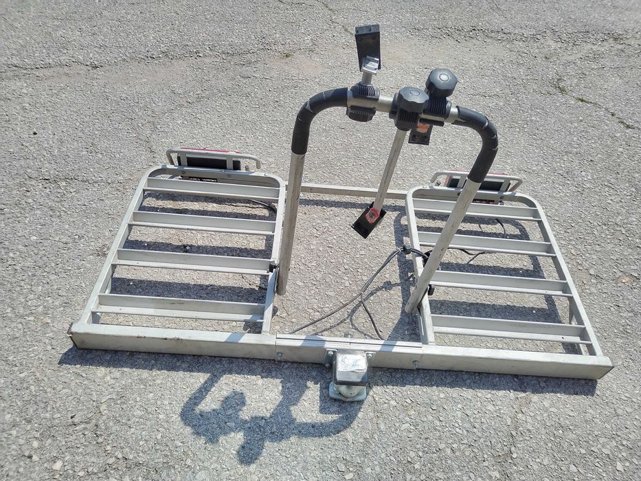 Багажник за велосипеди за теглич за 4 броя колелета