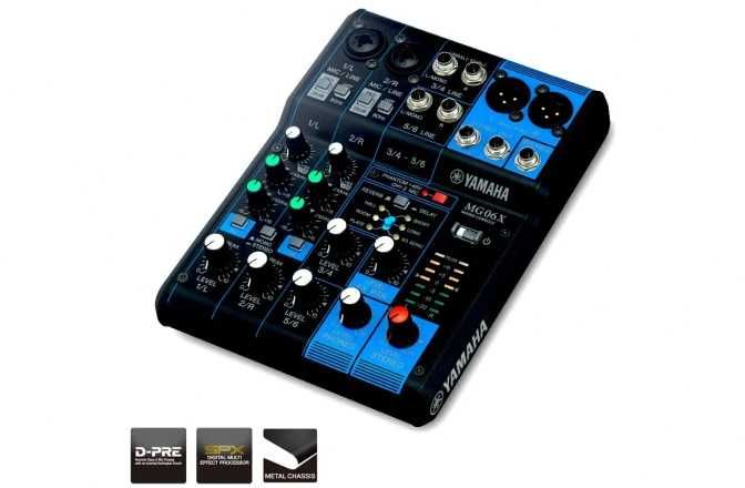 Sigilat Mixer audio 6 canale/procesor efecte Yamaha MG06X