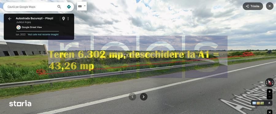 Vanzare Teren Excpetional | Autostrada A1 |  Bucuresti -Pitesti