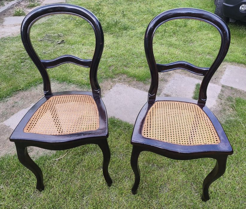 Set  2 scaune vintage din lemn