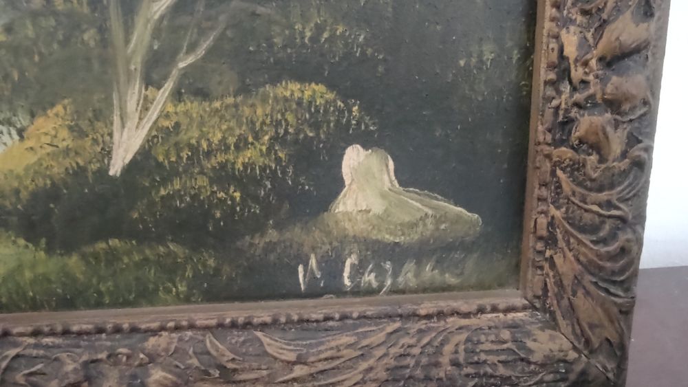 Tablou ulei pe pânză semnat V. Cazacu