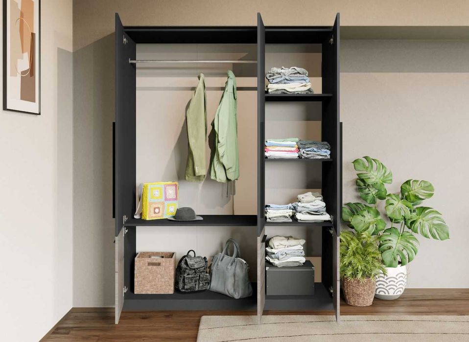 Set Dormitor Gri Noce C7 - Transport Gratuit in 4-10 zile