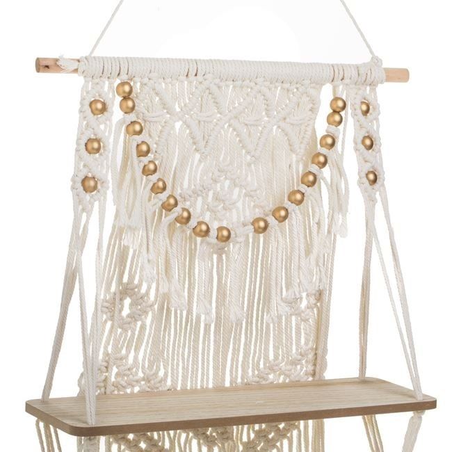 Висяща етажерка макраме - бохо стил, декорация
