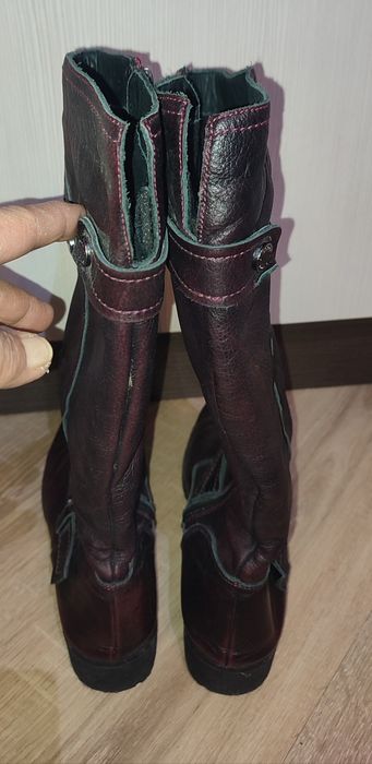 Дамски ботуши от естествена кожа