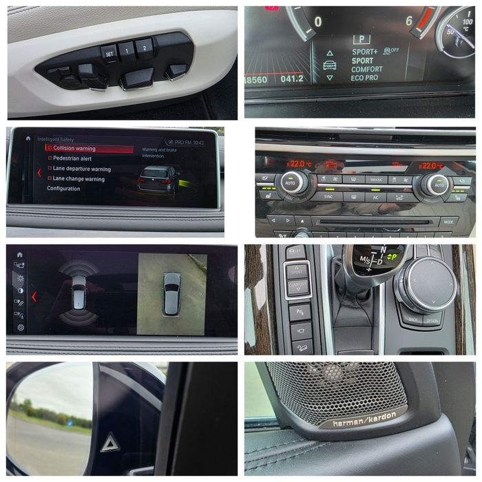 Bmw X5 X-Drive X-LINE Trapa panoramica/camere360/hud display/scaune încălzite. Elec memorii/Keyless Entry/harmankardon