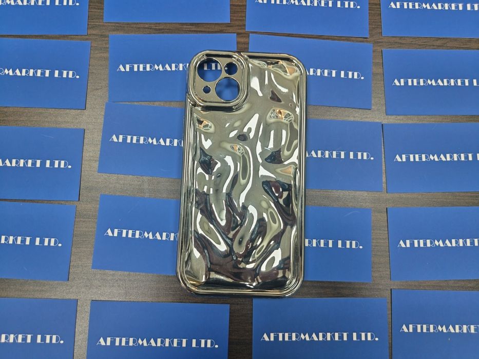 2 броя Кейс за iPhone 15 Plus + с 3D ефект Silver / Сребрист case protector
