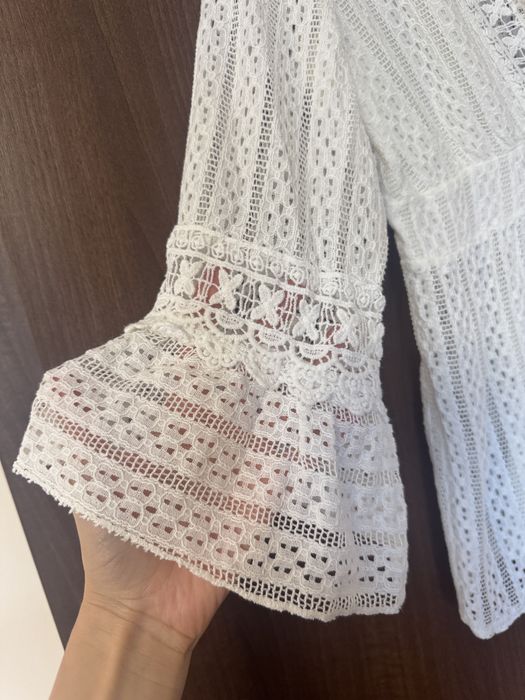 Bluza alba dantela - Cato, marime universala