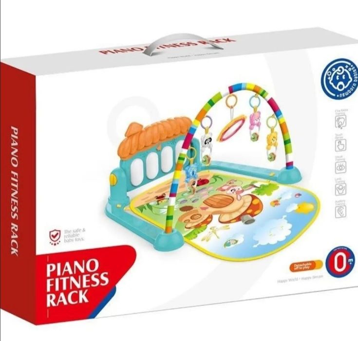 Развивающий коврик пианино, игрушки