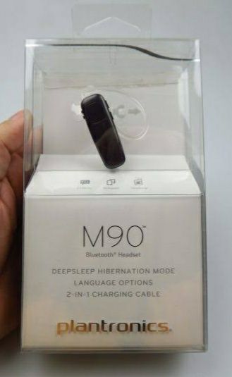 Casca profesională Plantronics M90; Handsfree Bluetooth confortabil, cu baterie foarte bună și sunet superb, noua, cutia sigilata la doar 155 lei