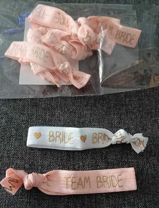 Ленти за ръка Team Bride / Bride за моминско парти