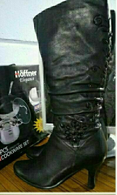 Сапожки женские, кожаные, б/у