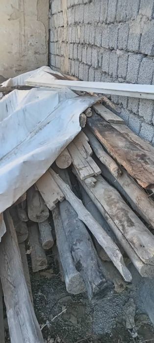 Шифер б/у и стропилы